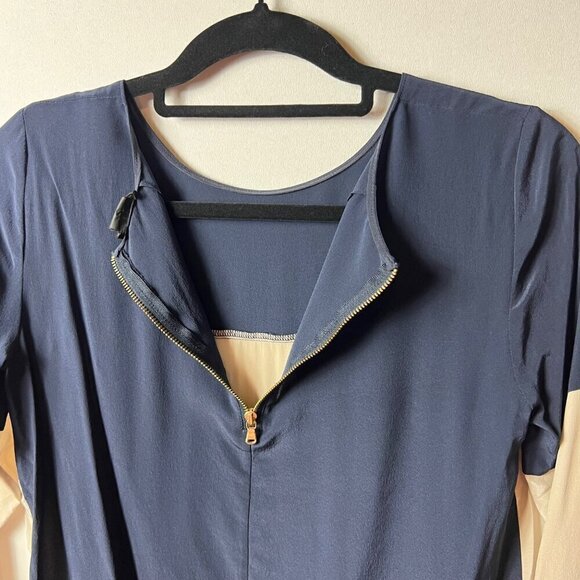 Club Monaco silk color‎ block dress women’s size 2 - Picture 11 of 12